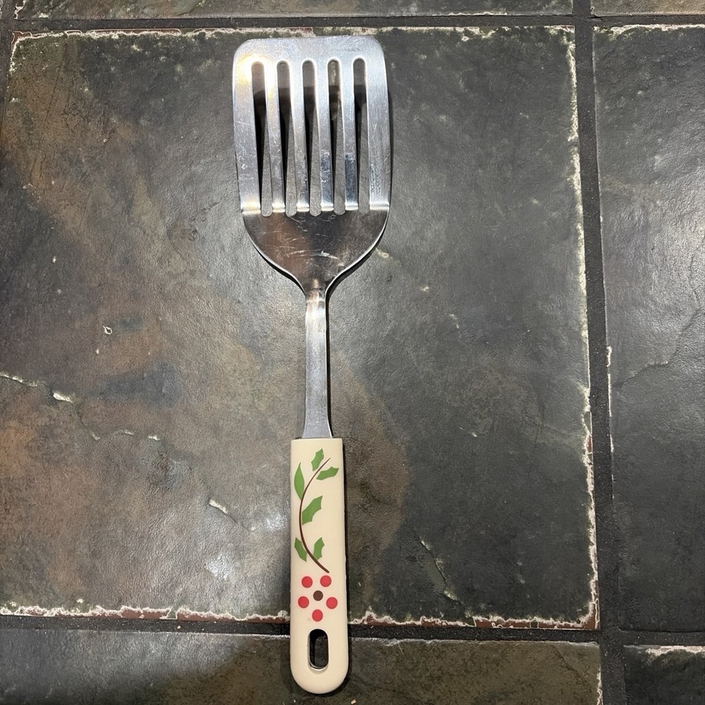 Vintage Temp-tations Rubber Silicone-Handle Spatula Christmas Holy